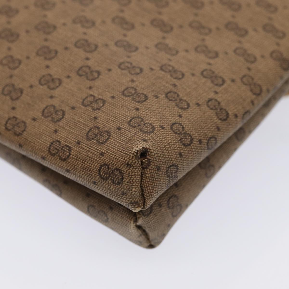 GUCCI Micro GG Supreme Shoulder Bag PVC Beige Gold 49 007 5548 87020
