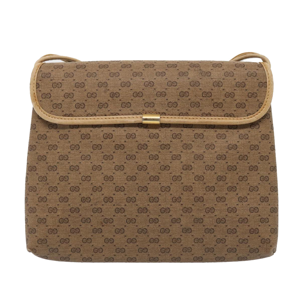 GUCCI Micro GG Supreme Shoulder Bag PVC Beige Gold 49 007 5548 87020
