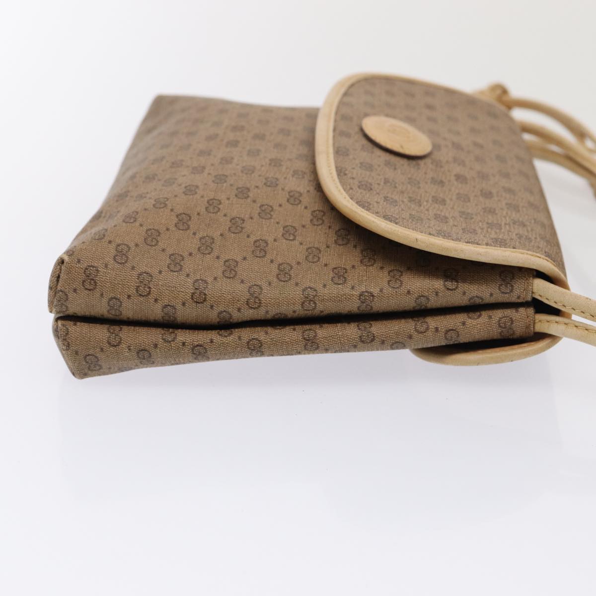 GUCCI Micro GG Supreme Shoulder Bag PVC Beige Gold 49 007 5548 87020