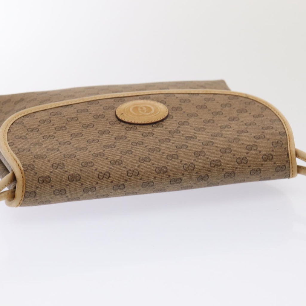 GUCCI Micro GG Supreme Shoulder Bag PVC Beige Gold 49 007 5548 87020