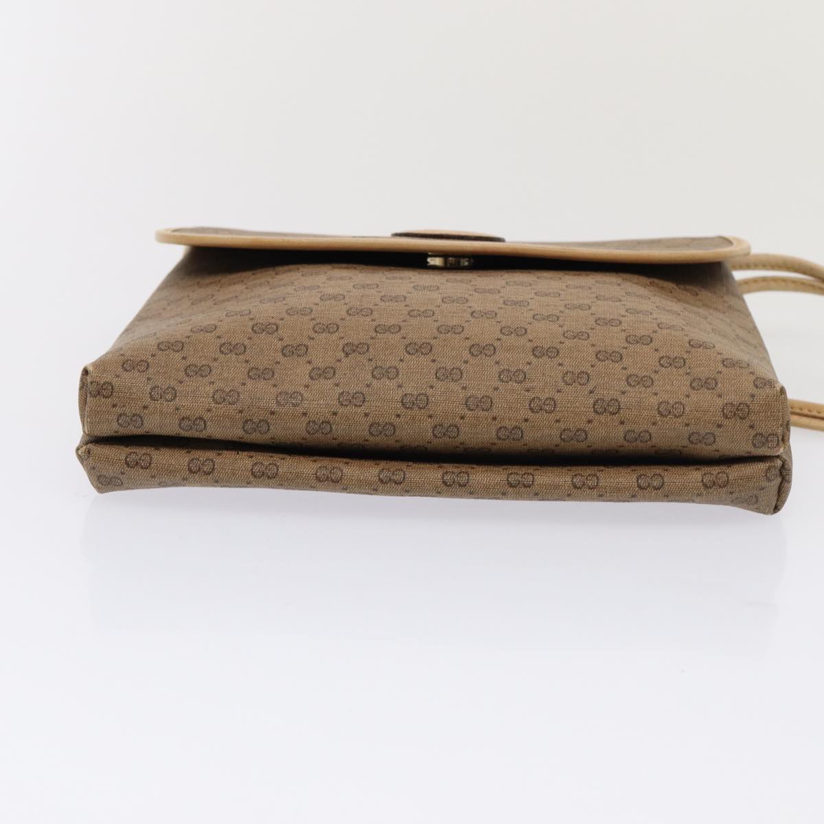 GUCCI Micro GG Supreme Shoulder Bag PVC Beige Gold 49 007 5548 87020