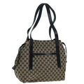 GUCCI GG Canvas Tote Bag Beige Gold 87025