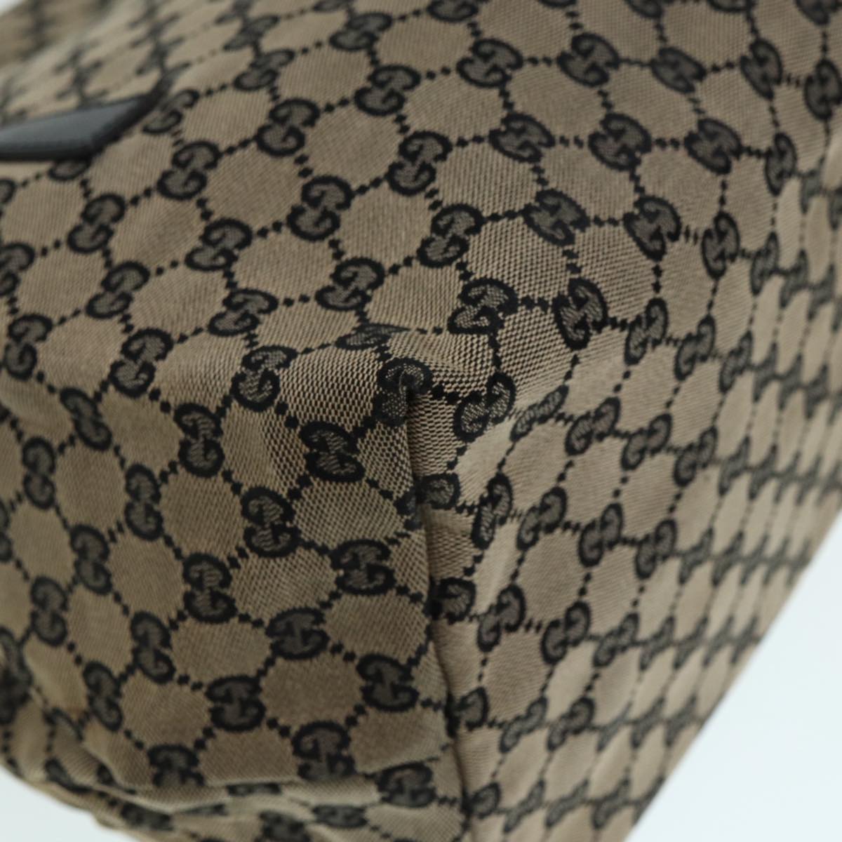 GUCCI GG Canvas Tote Bag Beige Gold 87025