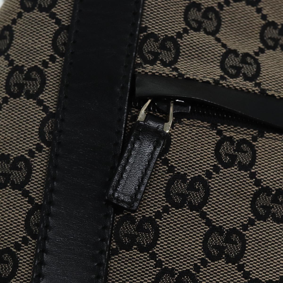 GUCCI GG Canvas Tote Bag Beige Gold 87025