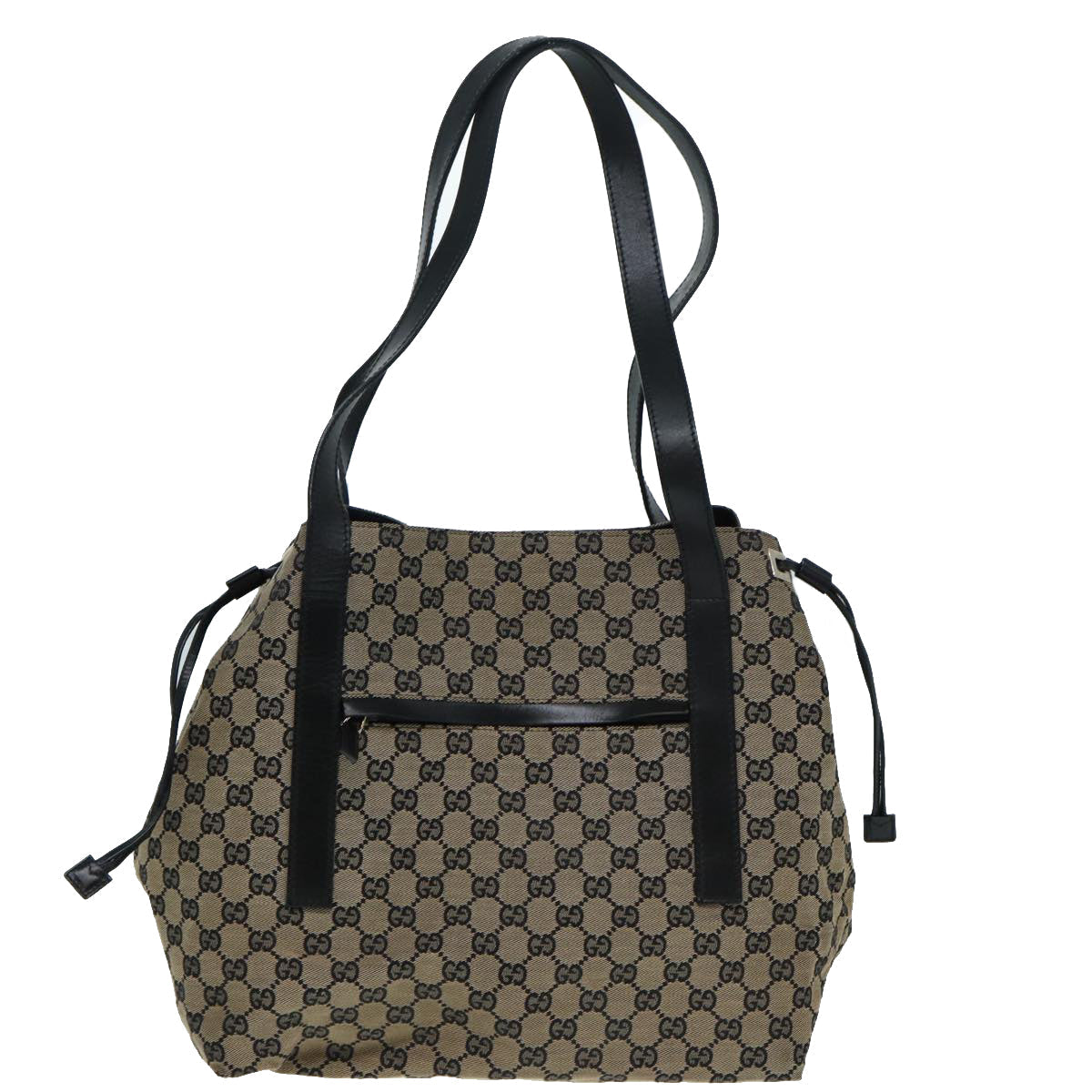 GUCCI GG Canvas Tote Bag Beige Gold 87025