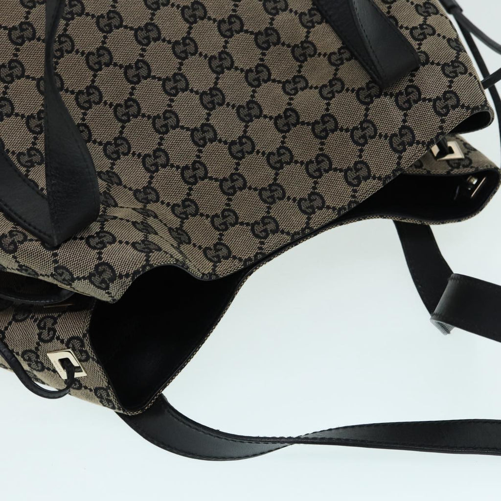 GUCCI GG Canvas Tote Bag Beige Gold 87025