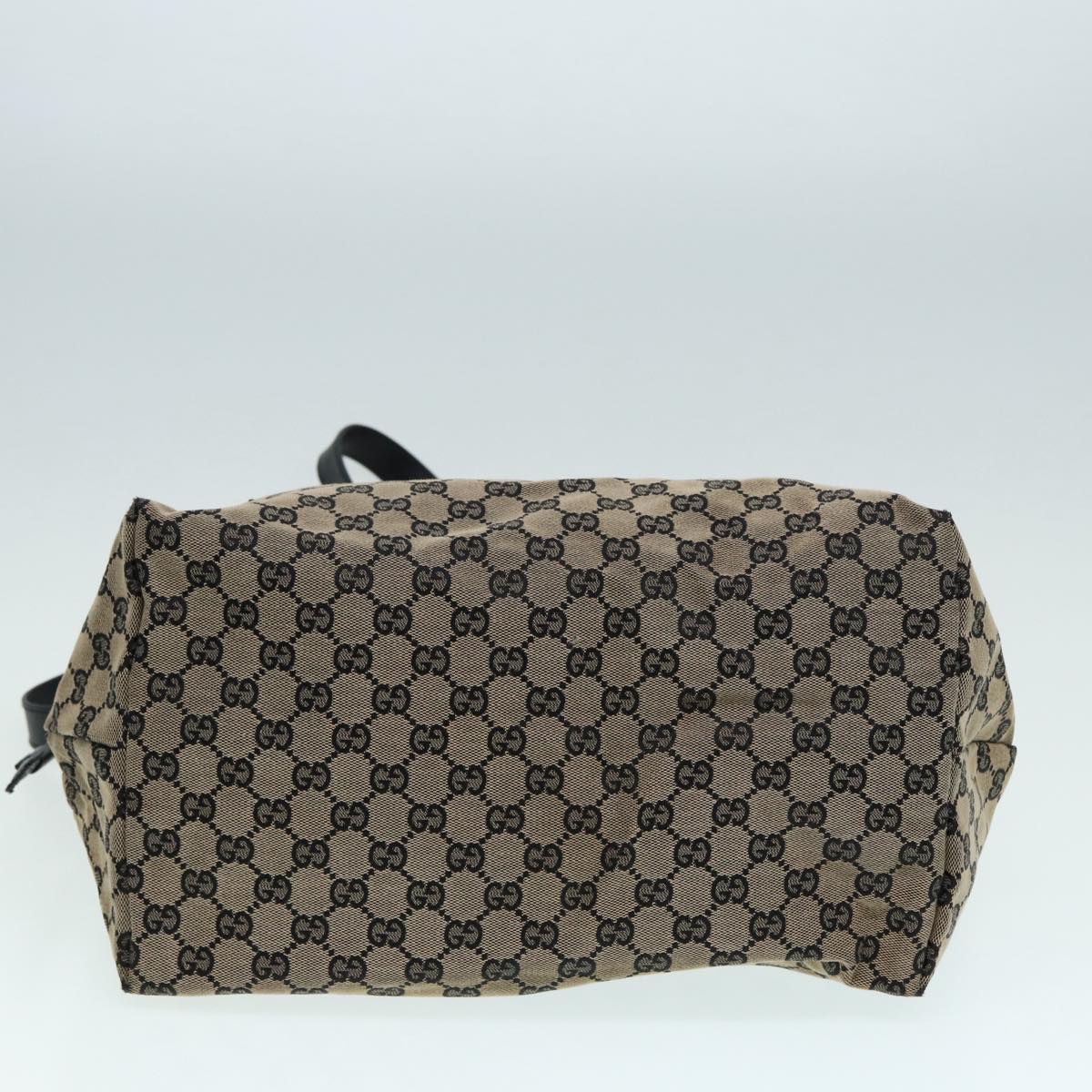 GUCCI GG Canvas Tote Bag Beige Gold 87025
