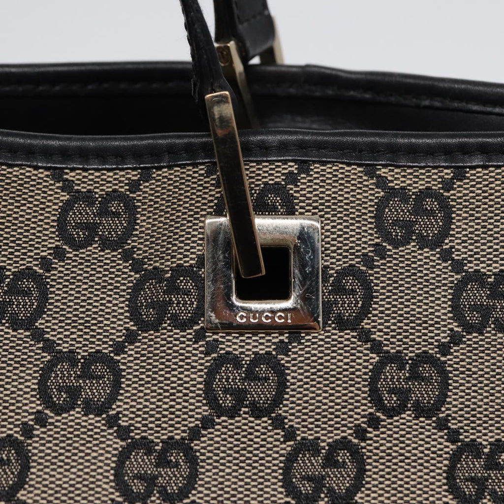 GUCCI GG Canvas Tote Bag Beige Navy Silver 002 1098 1705 87045