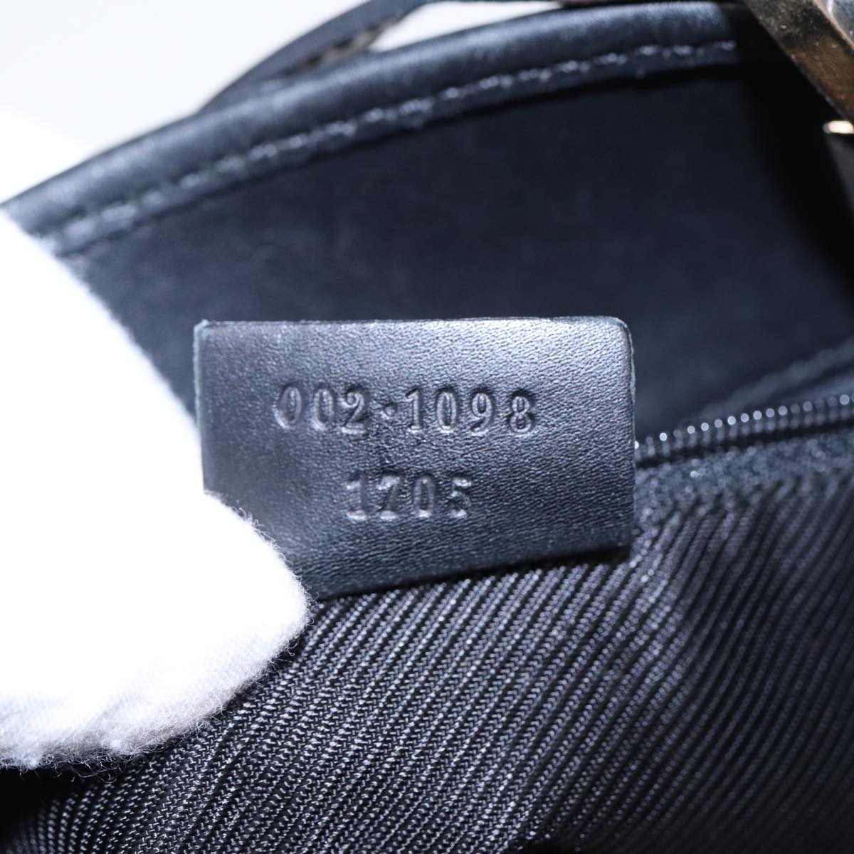 GUCCI GG Canvas Tote Bag Beige Navy Silver 002 1098 1705 87045
