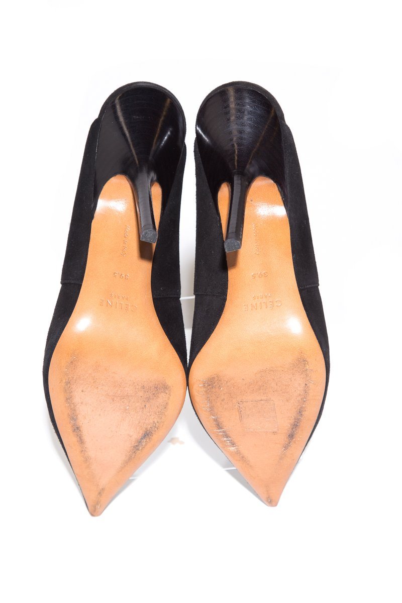CÃƒÆ’Ã‚Â©line Black Suede Mules SZ 39
