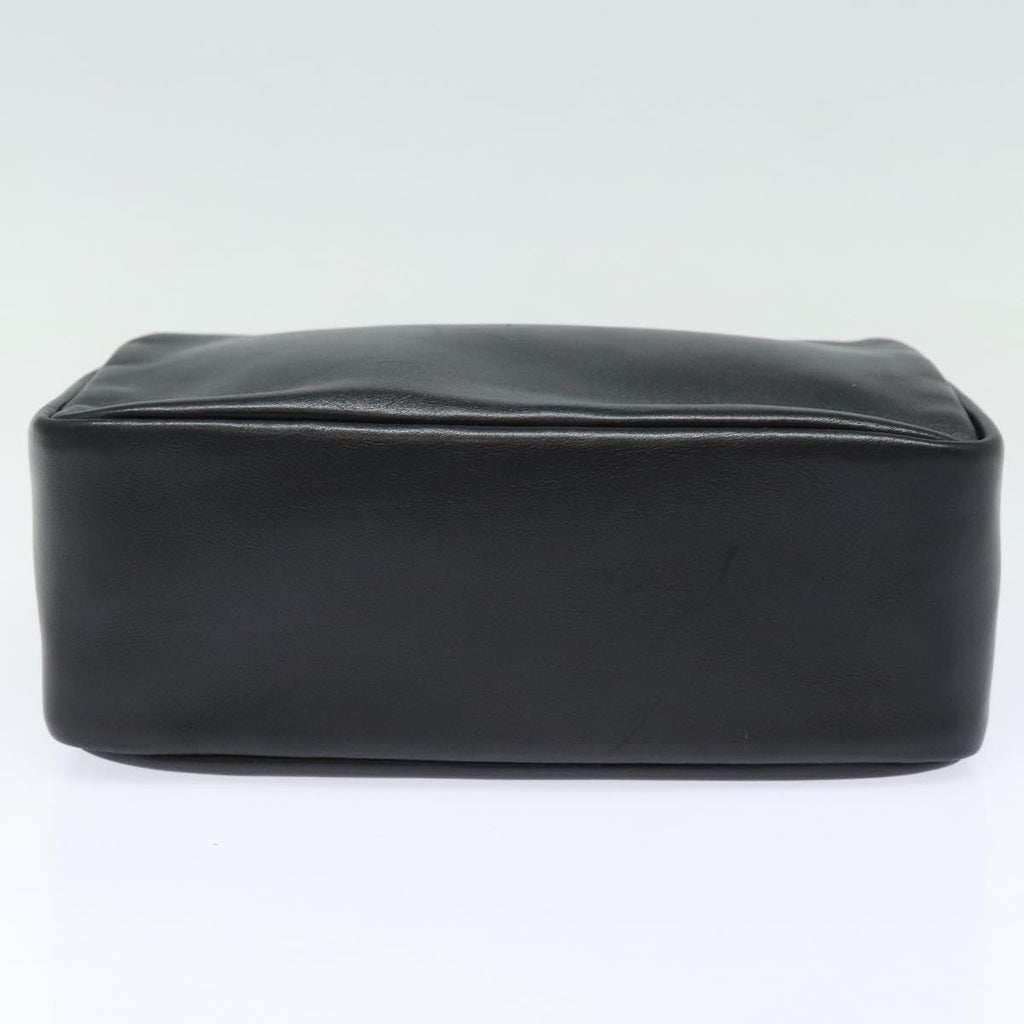 GUCCI Bamboo Hand Bag Leather Black Gold 000 2865 0575 87062