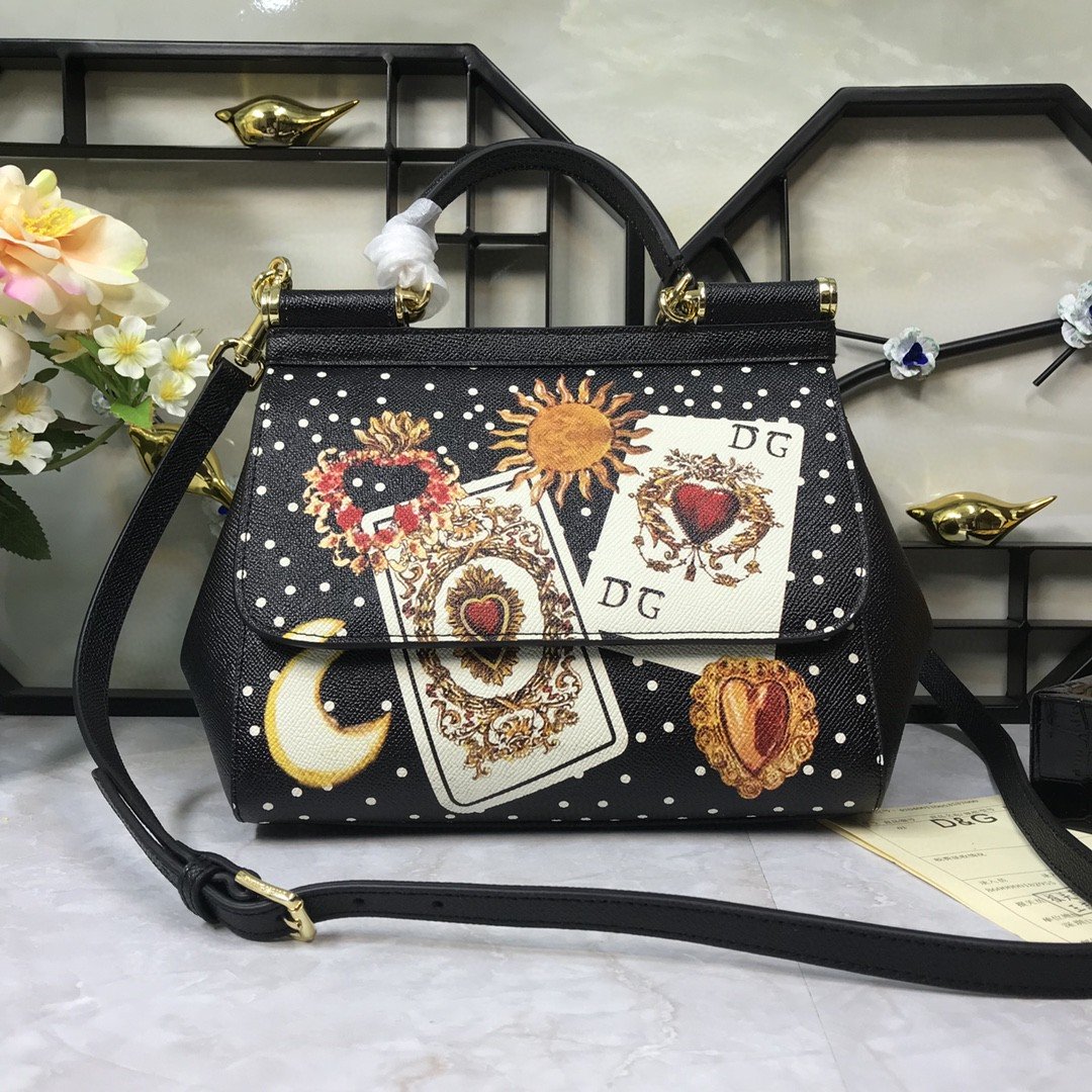 GLAMI 90s Sicily Bag With Logo Print Multicolor For Women 10.2in/26cm GLAMI