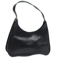 GUCCI Shoulder Bag Leather Black Silver 001 3767 87073