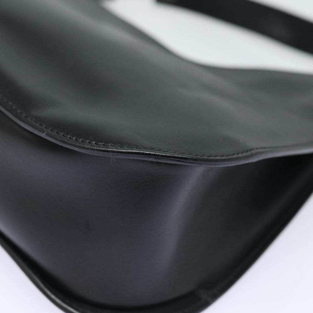 GUCCI Shoulder Bag Leather Black Silver 001 3767 87073