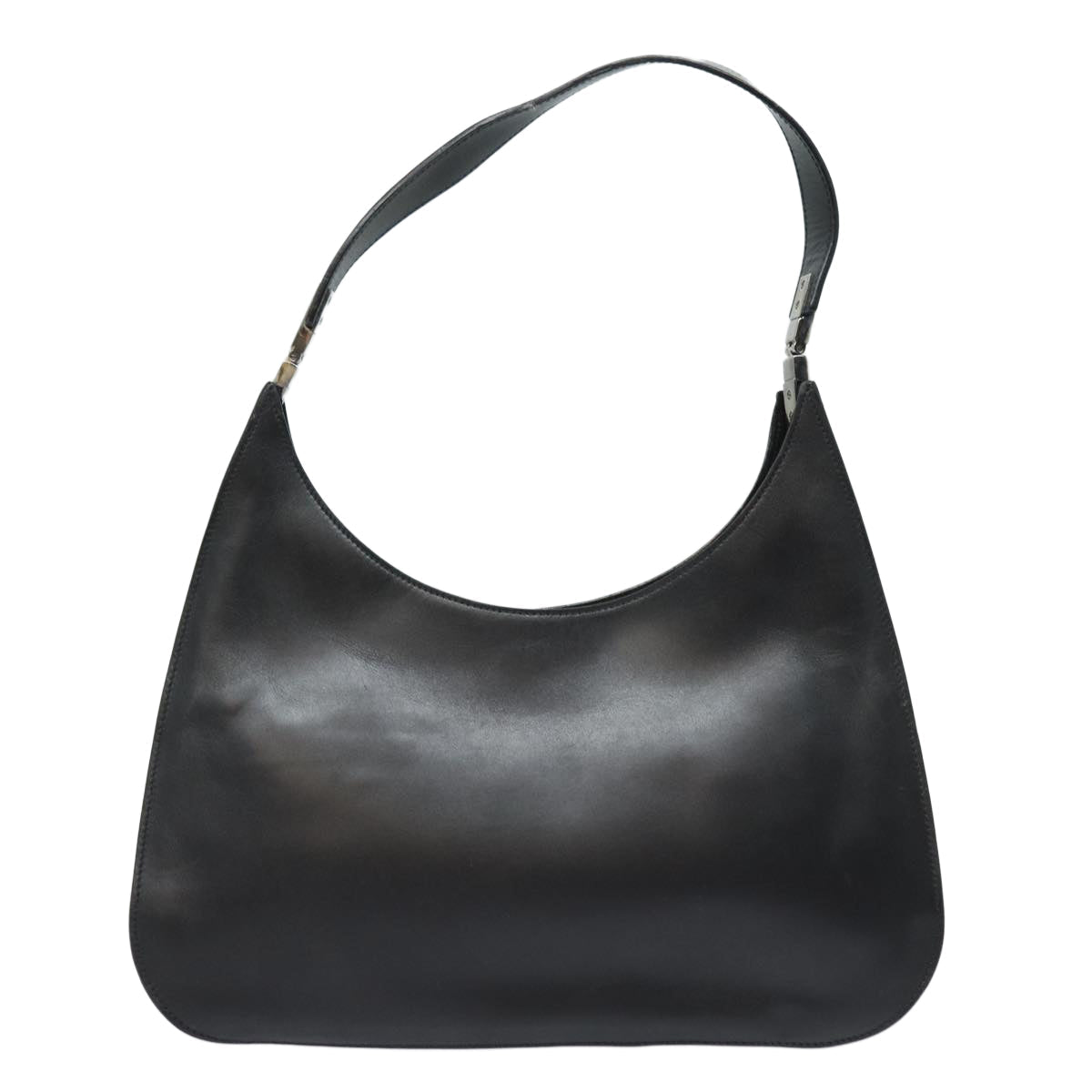 GUCCI Shoulder Bag Leather Black Silver 001 3767 87073