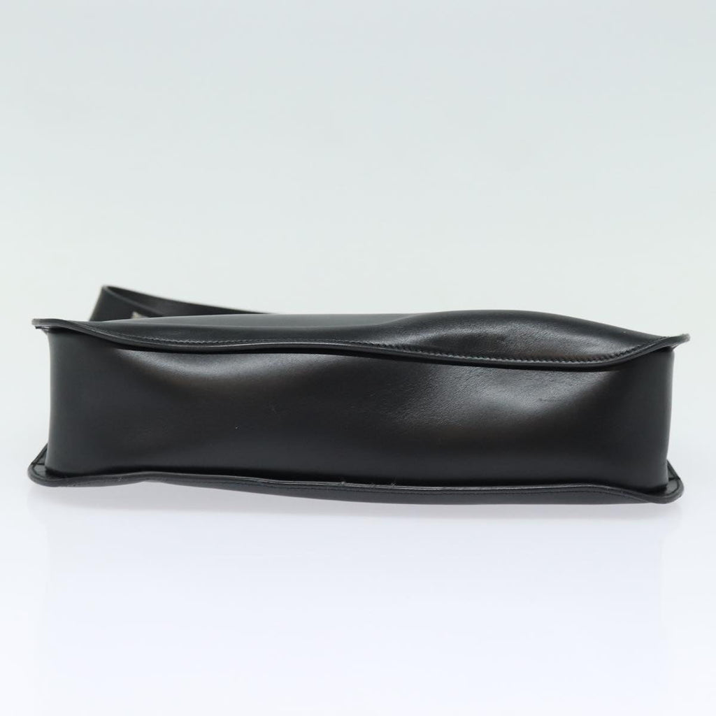 GUCCI Shoulder Bag Leather Black Silver 001 3767 87073