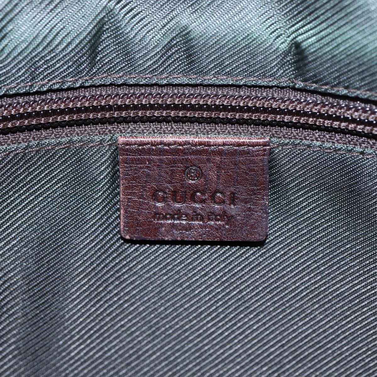 GUCCI GG Supreme Shoulder Bag PVC Leather Beige Silver 114291 87094