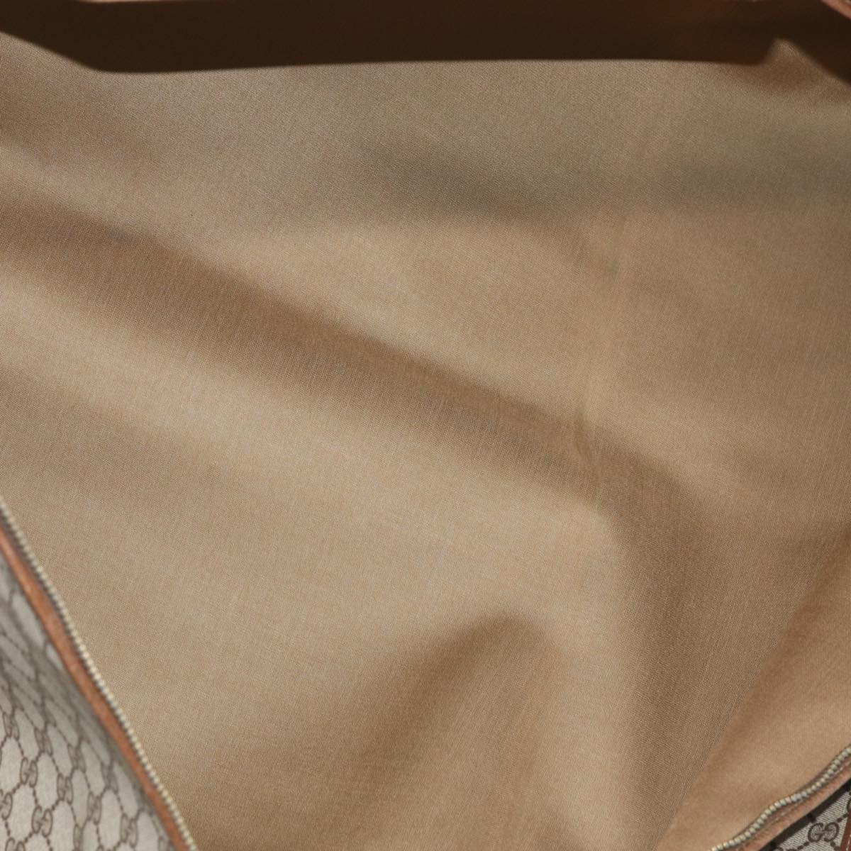 GUCCI GG Supreme Web Sherry Line Garment Cover PVC Beige Brown gold 87103