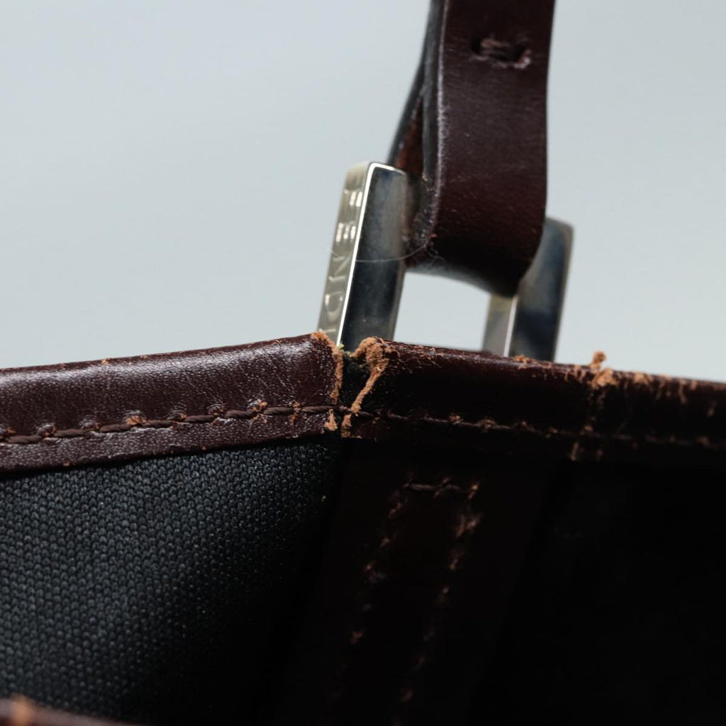 FENDI Zucca Canvas Tote Bag Brown Black Silver 87107
