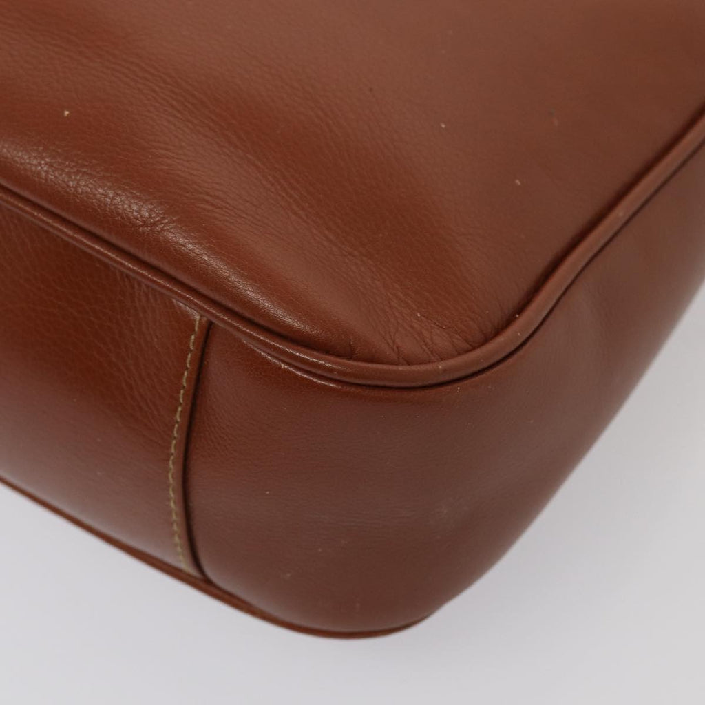 GUCCI Bamboo Hand Bag Leather 2way Brown Gold 001 1638 2615 87155
