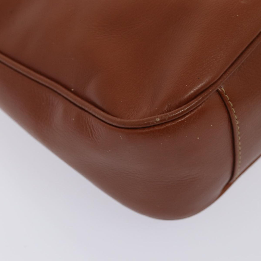 GUCCI Bamboo Hand Bag Leather 2way Brown Gold 001 1638 2615 87155