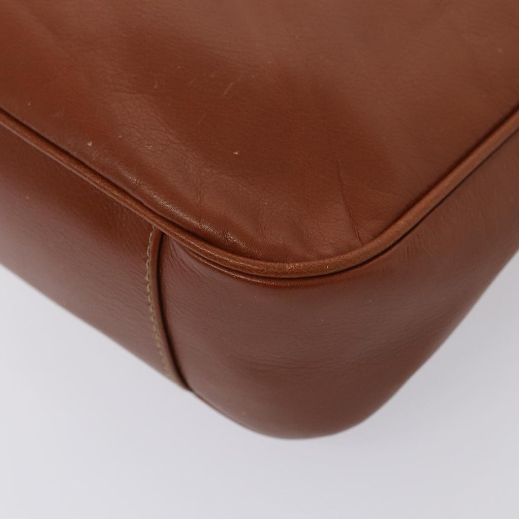 GUCCI Bamboo Hand Bag Leather 2way Brown Gold 001 1638 2615 87155