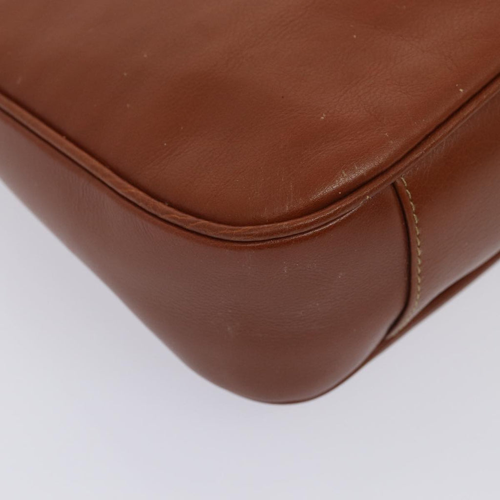 GUCCI Bamboo Hand Bag Leather 2way Brown Gold 001 1638 2615 87155