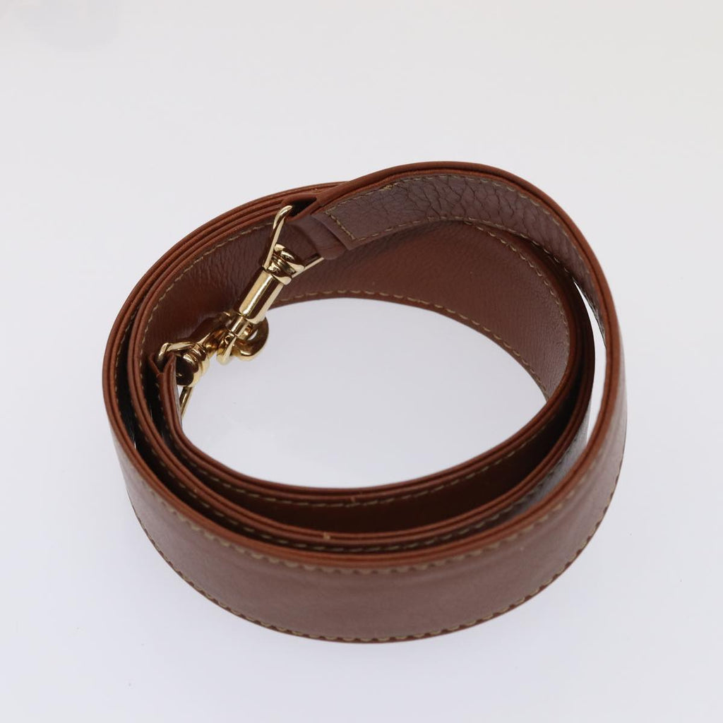 GUCCI Bamboo Hand Bag Leather 2way Brown Gold 001 1638 2615 87155