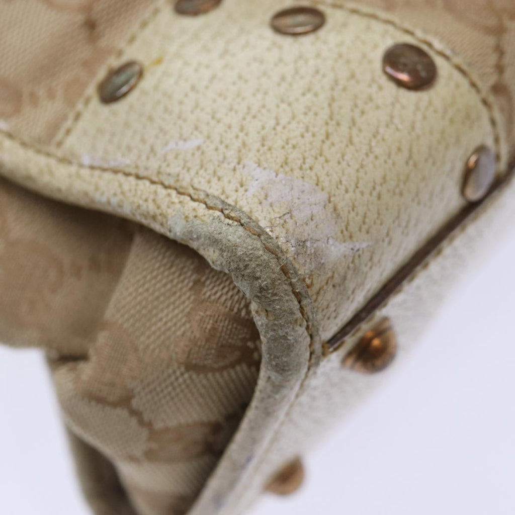 GUCCI GG Canvas Hand Bag Beige 124260 87164
