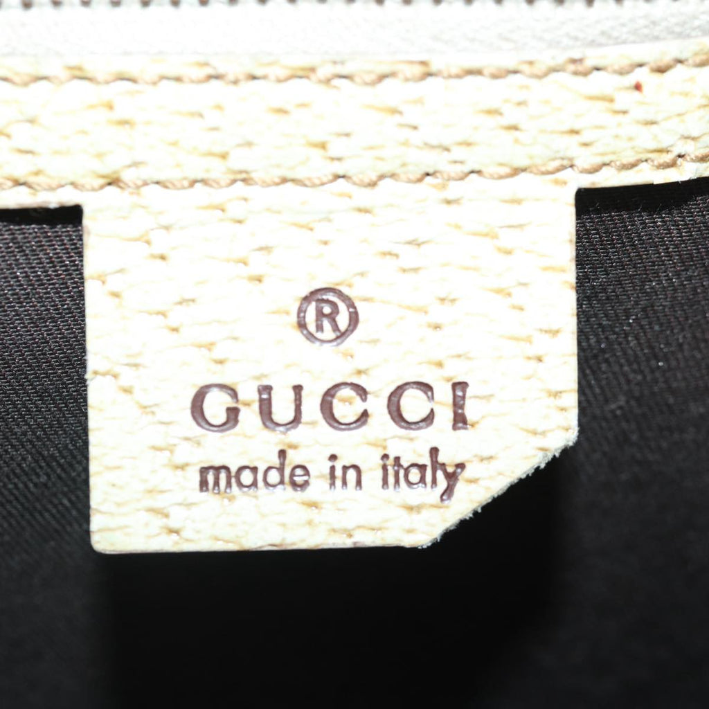 GUCCI GG Canvas Hand Bag Beige 124260 87164
