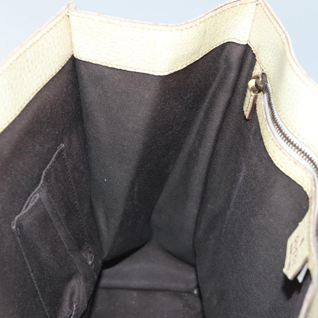 GUCCI GG Canvas Hand Bag Beige 124260 87164