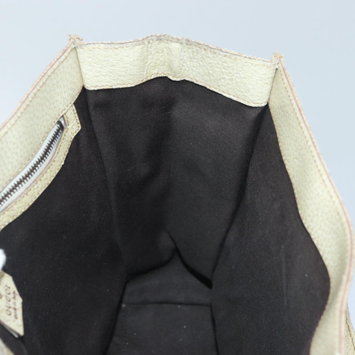 GUCCI GG Canvas Hand Bag Beige 124260 87164