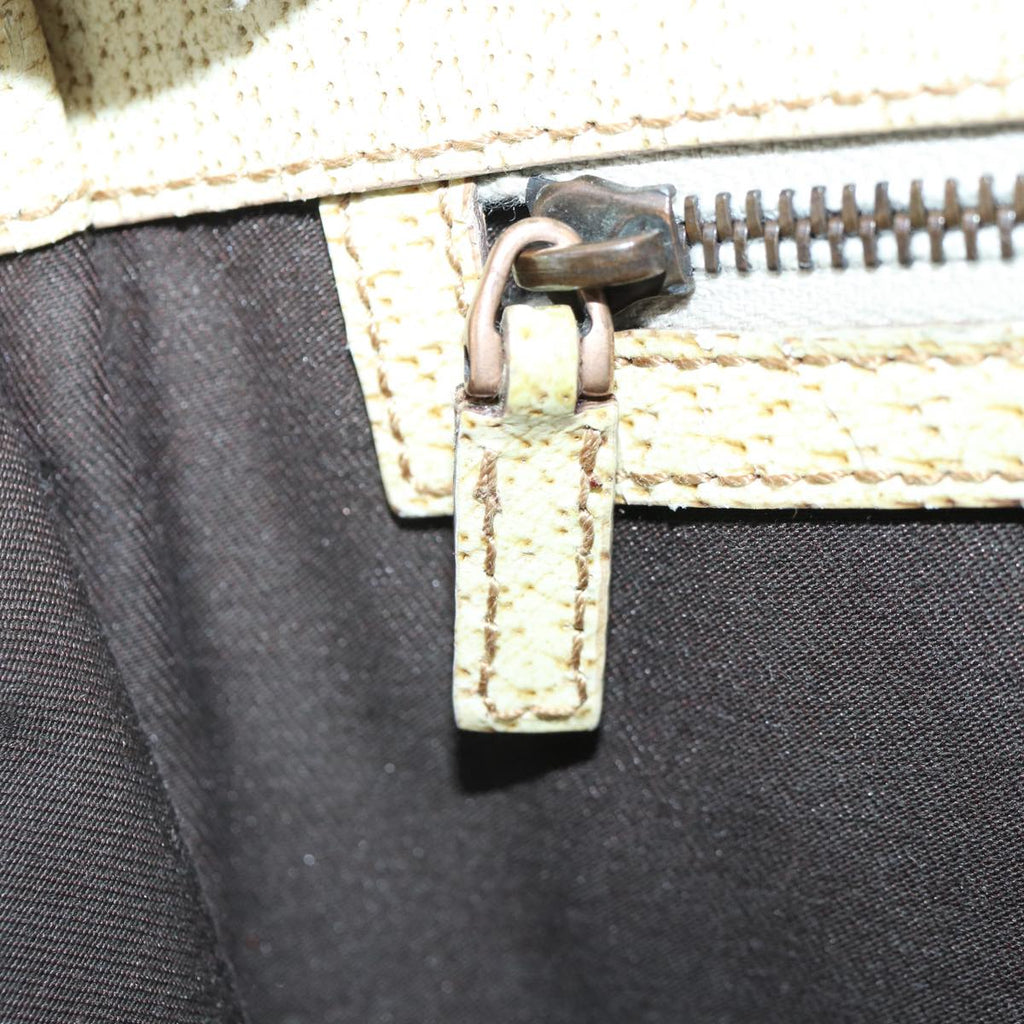 GUCCI GG Canvas Hand Bag Beige 124260 87164