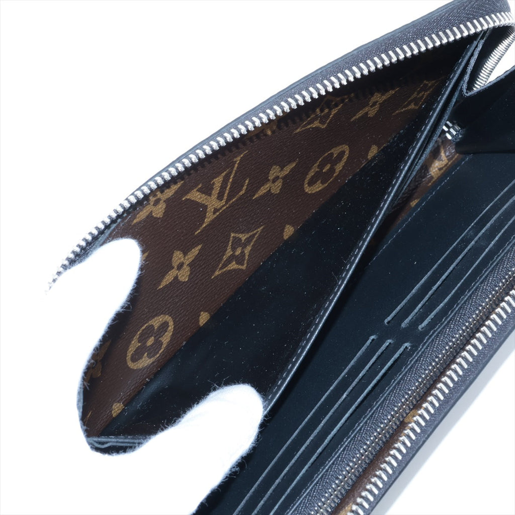 Louis Vuitton Monogram Makassar Zippy Dragon M69407 Black X Brown Round Zip Wallet