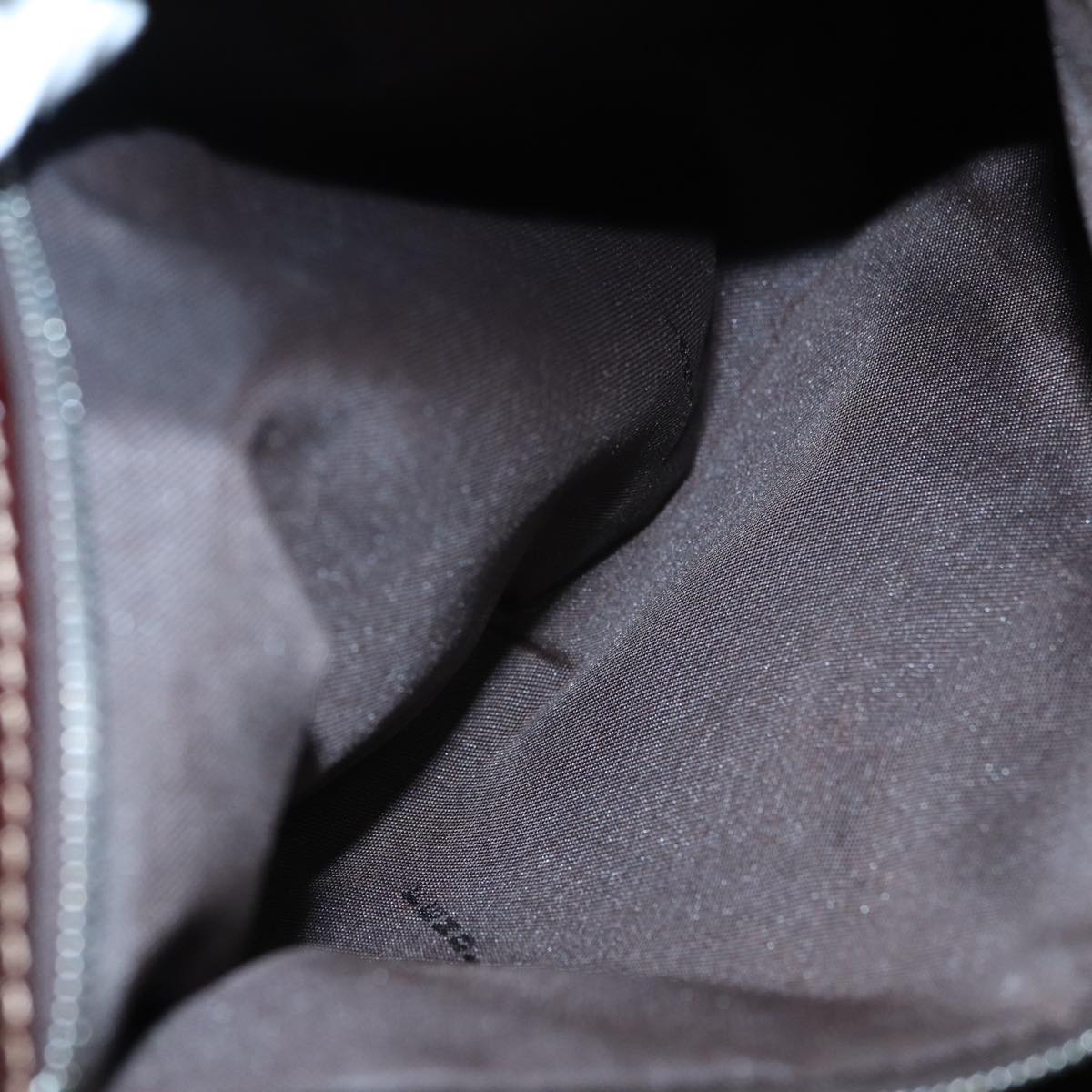 FENDI Hand Bag Corduroy Brown 87167