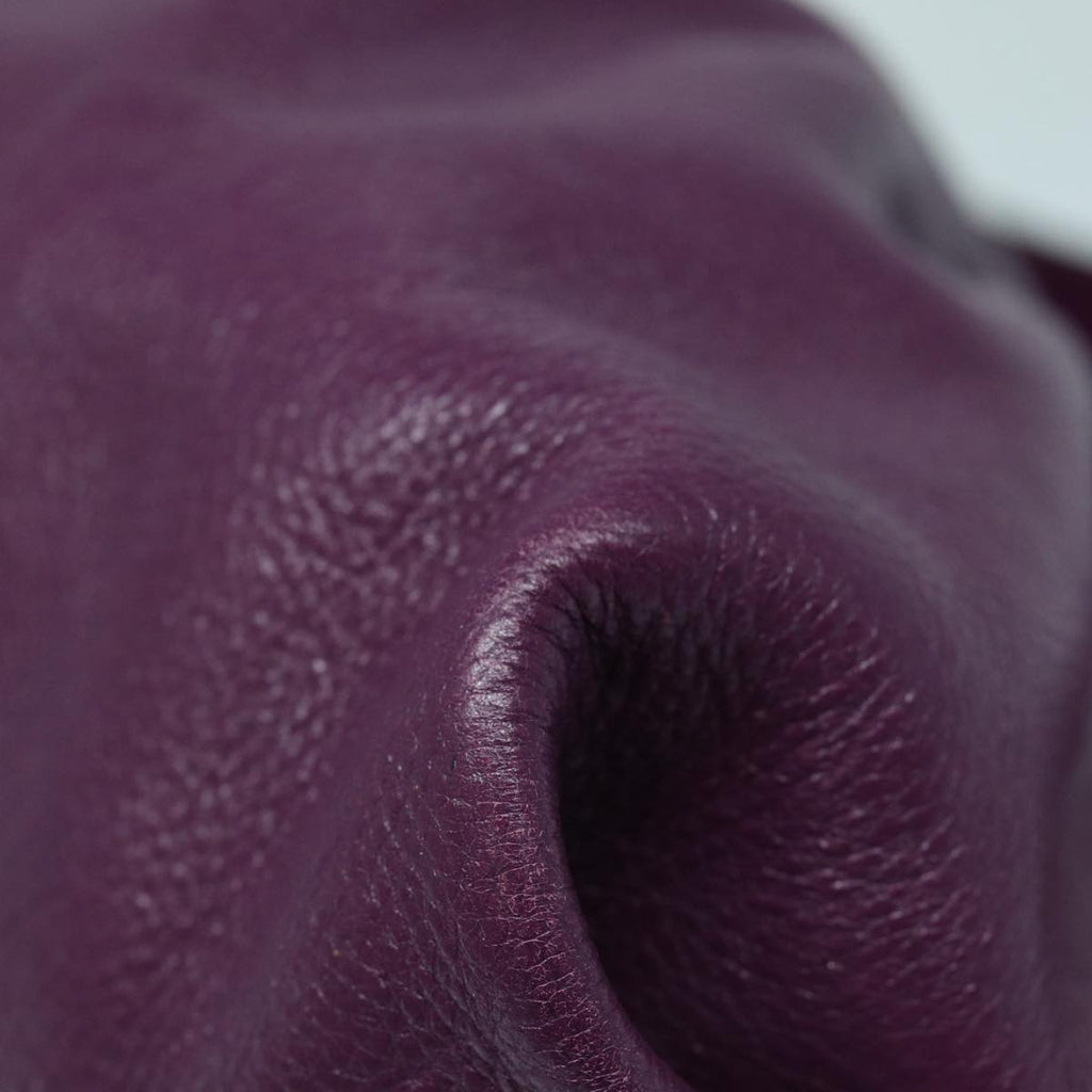 FENDI Shoulder Bag Leather Purple 87215