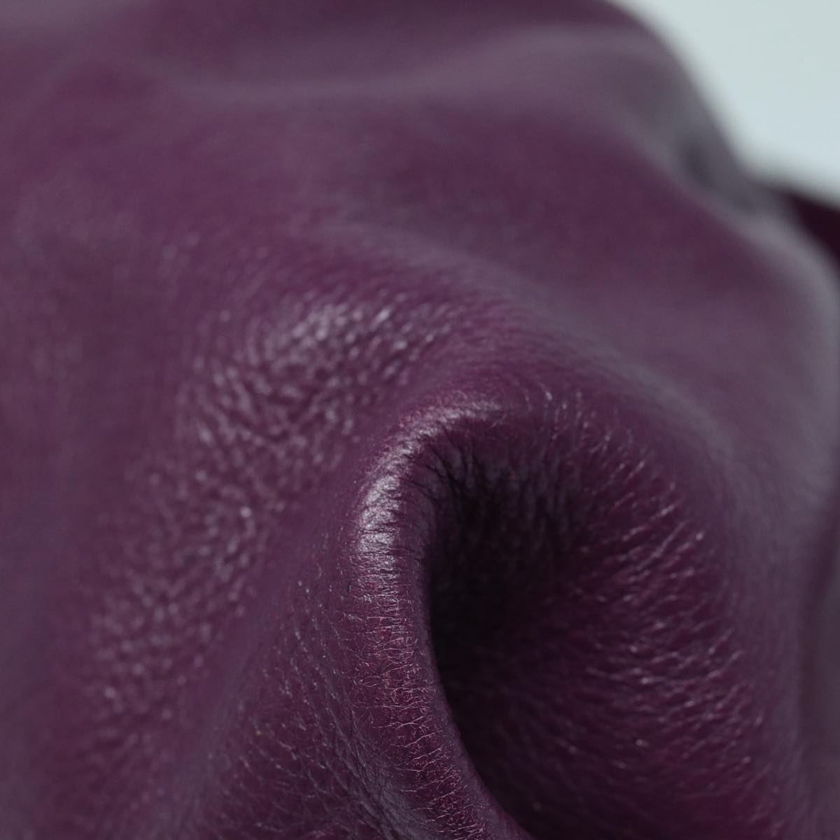 FENDI Shoulder Bag Leather Purple 87215