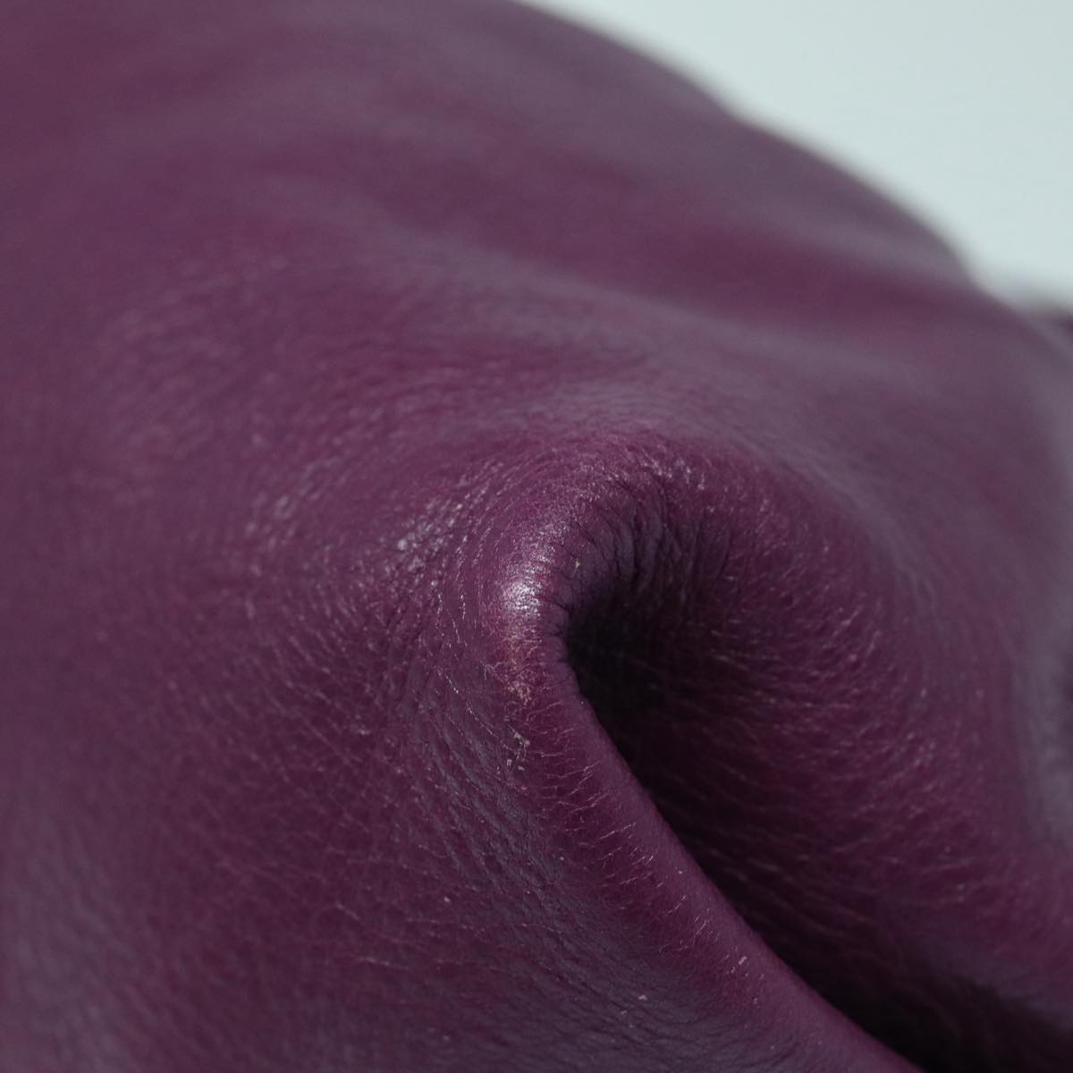 FENDI Shoulder Bag Leather Purple 87215