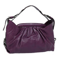 FENDI Shoulder Bag Leather Purple 87215