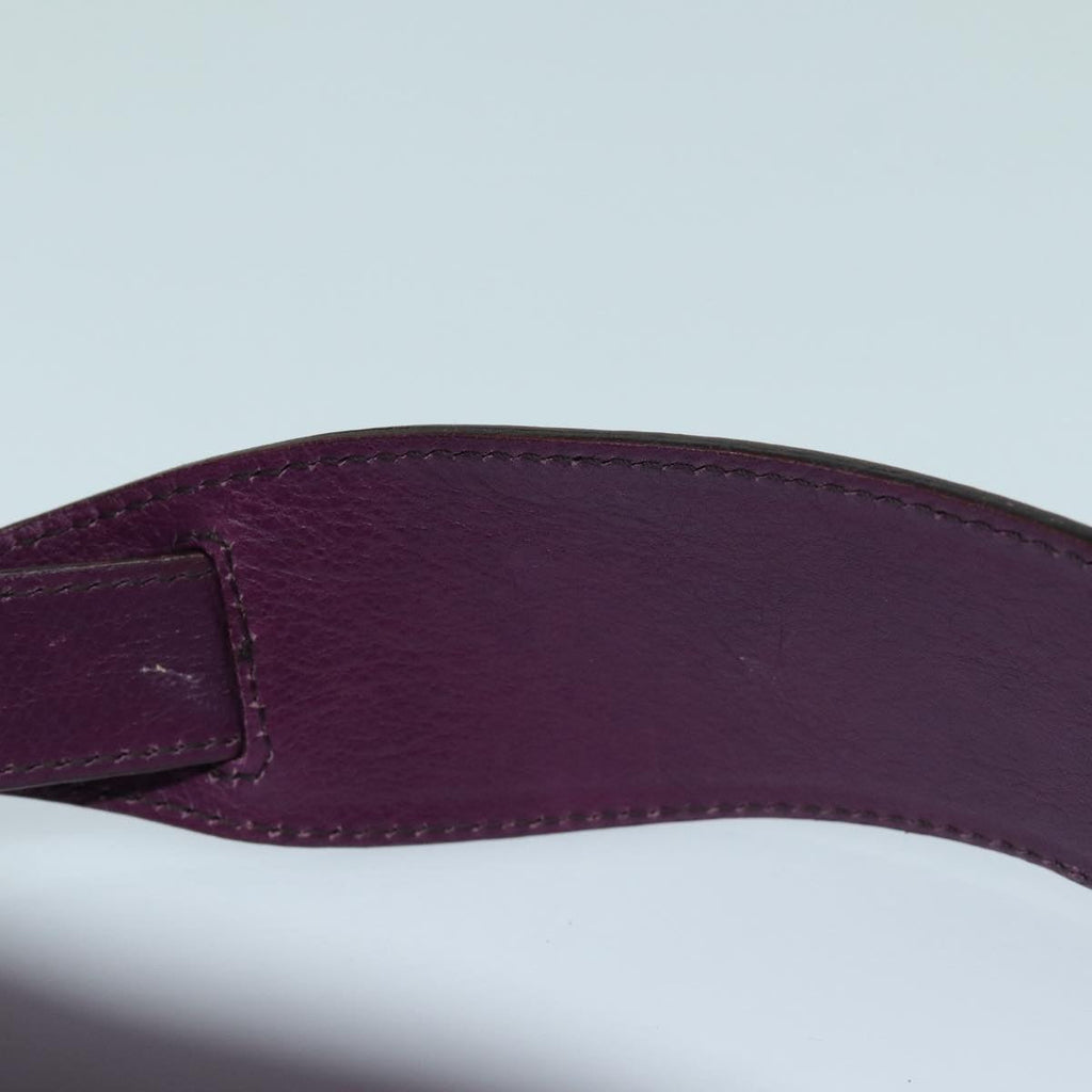 FENDI Shoulder Bag Leather Purple 87215