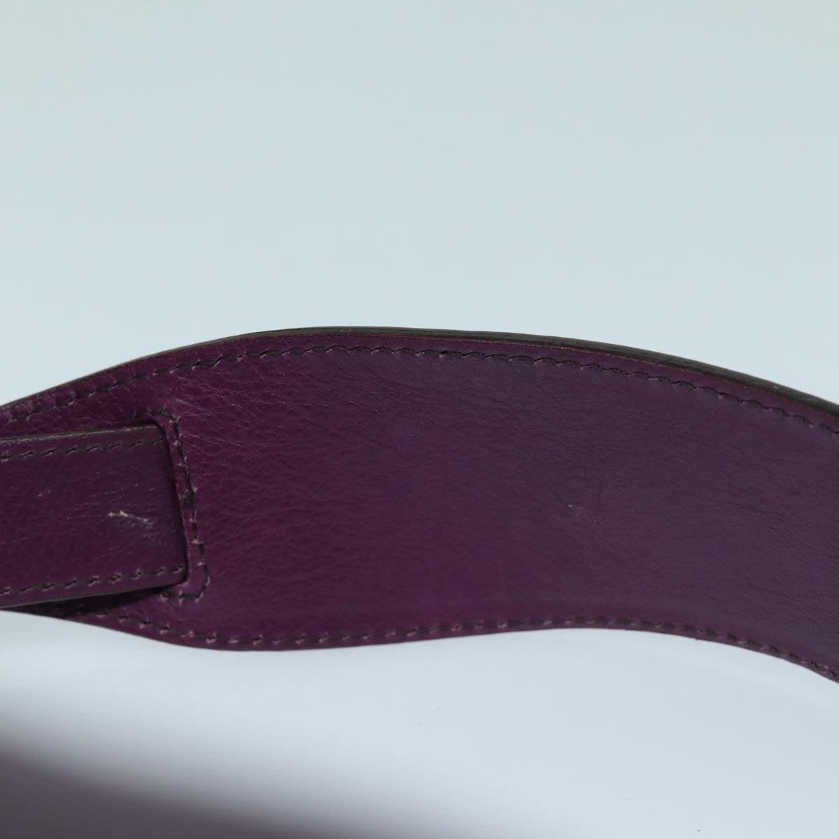 FENDI Shoulder Bag Leather Purple 87215