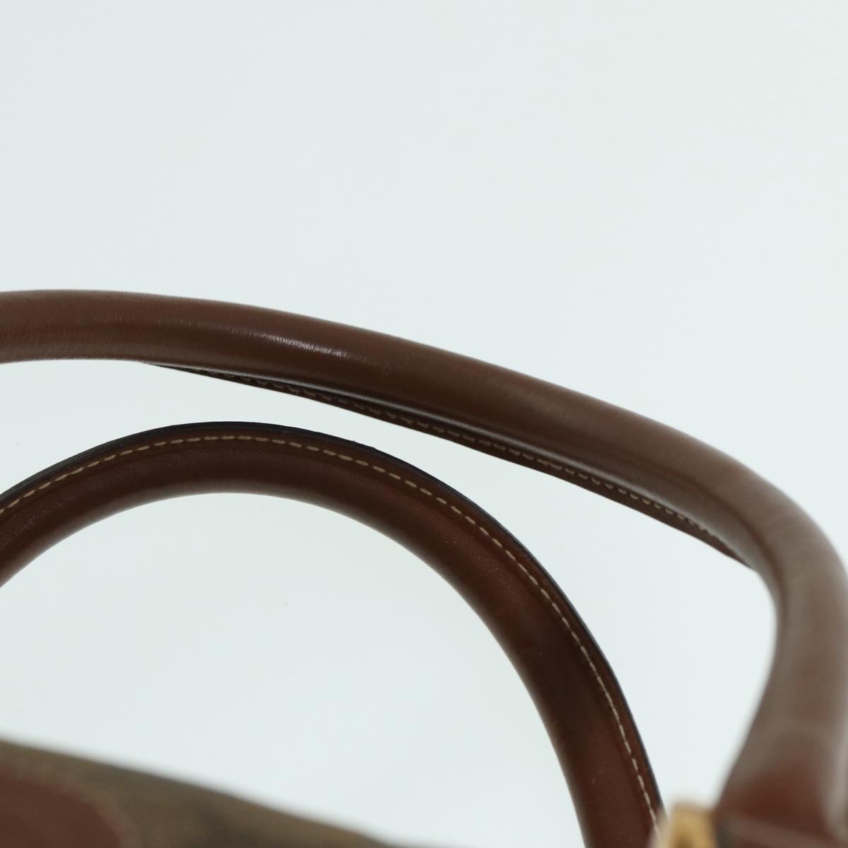 GUCCI GG Canvas Hand Bag Gold Brown 87220