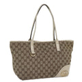 GUCCI GG Canvas Tote Bag Beige Gold 169946 87241