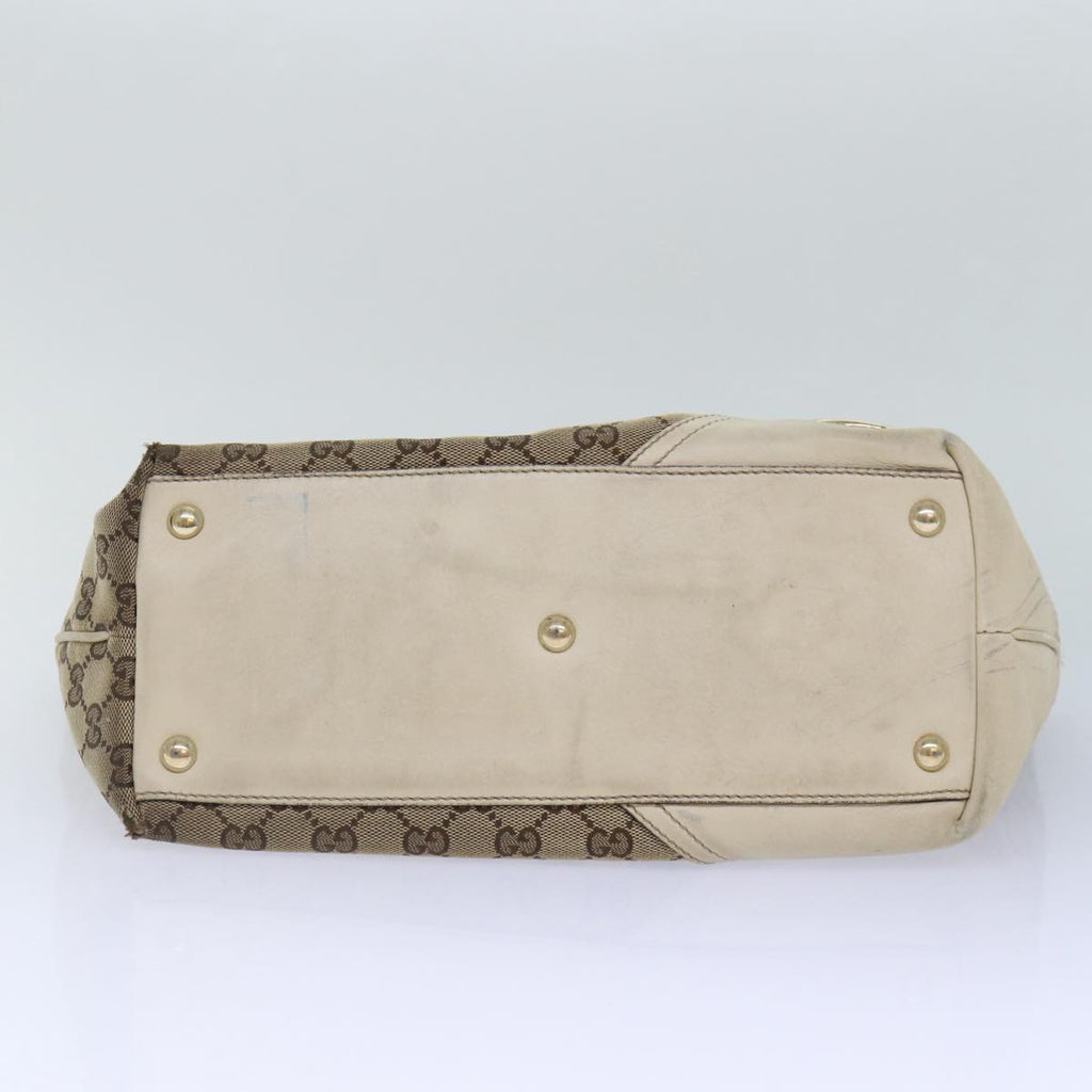 GUCCI GG Canvas Tote Bag Beige Gold 169946 87241