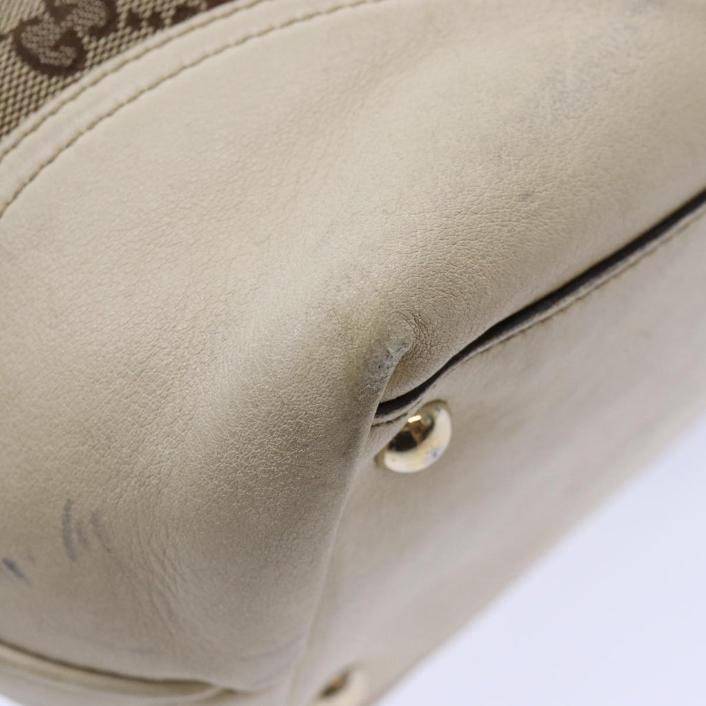 GUCCI GG Canvas Tote Bag Beige Gold 169946 87241