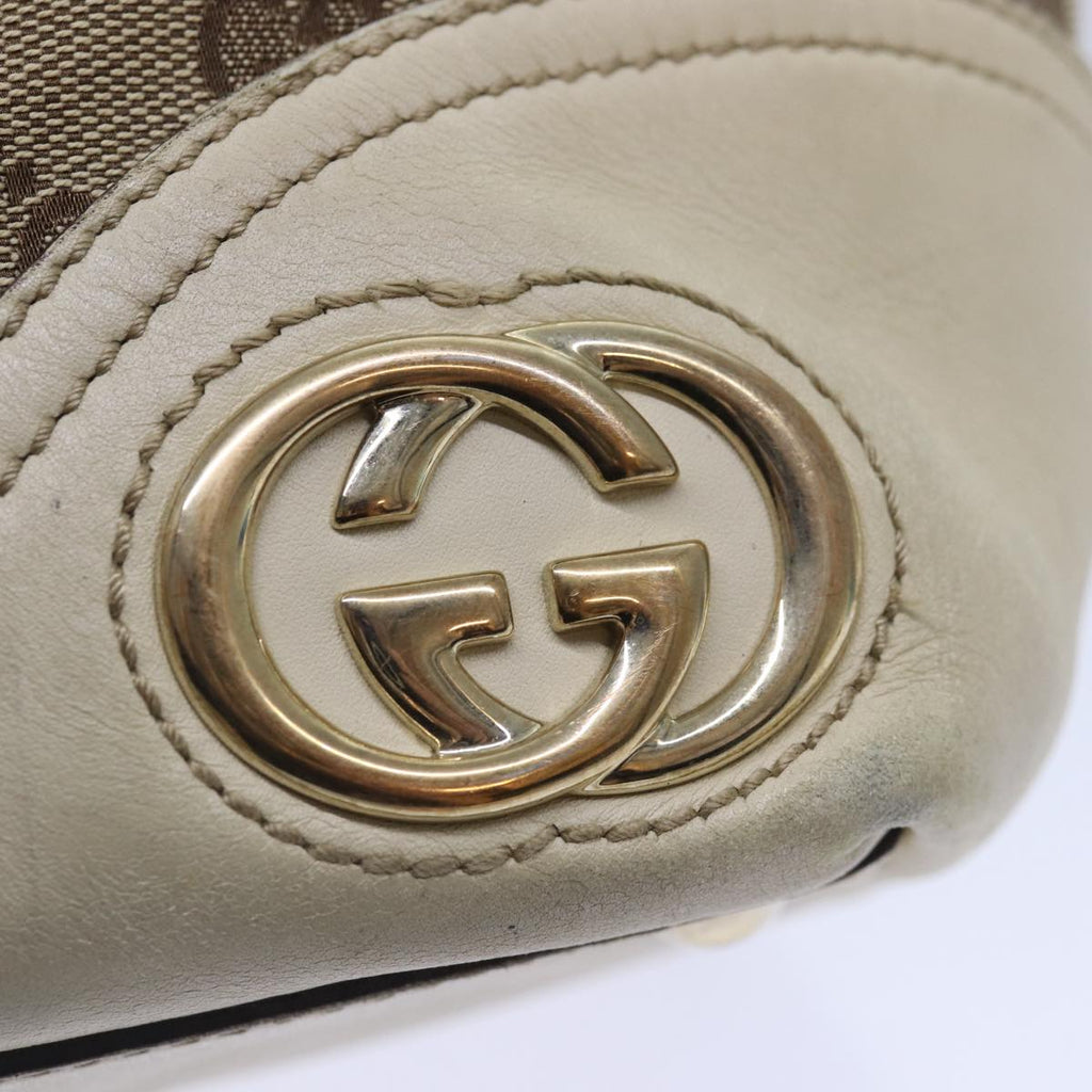GUCCI GG Canvas Tote Bag Beige Gold 169946 87241