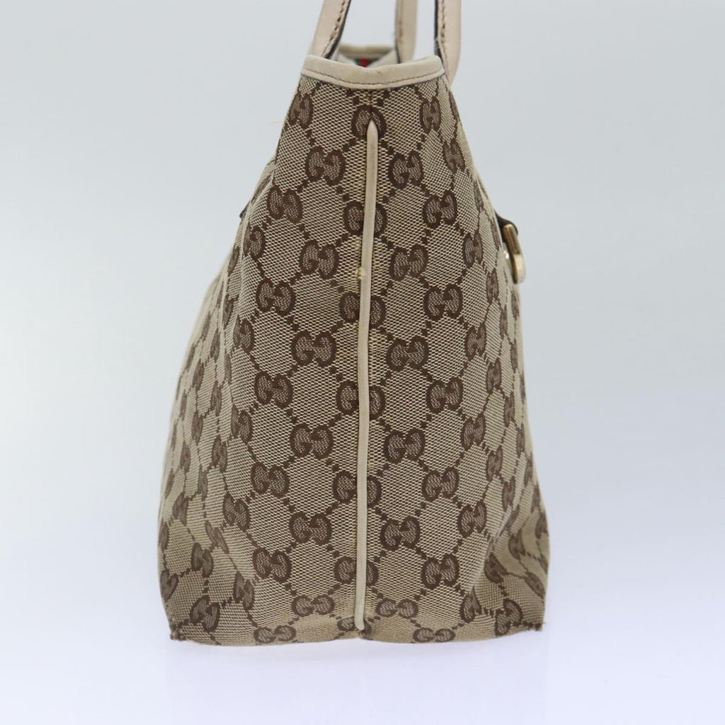 GUCCI GG Canvas Tote Bag Beige Gold 169946 87241