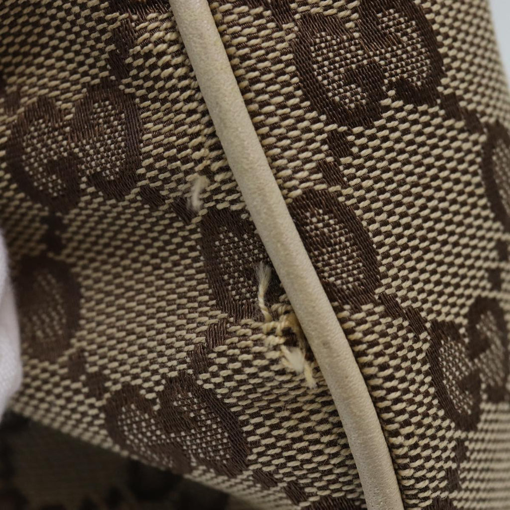 GUCCI GG Canvas Tote Bag Beige Gold 169946 87241