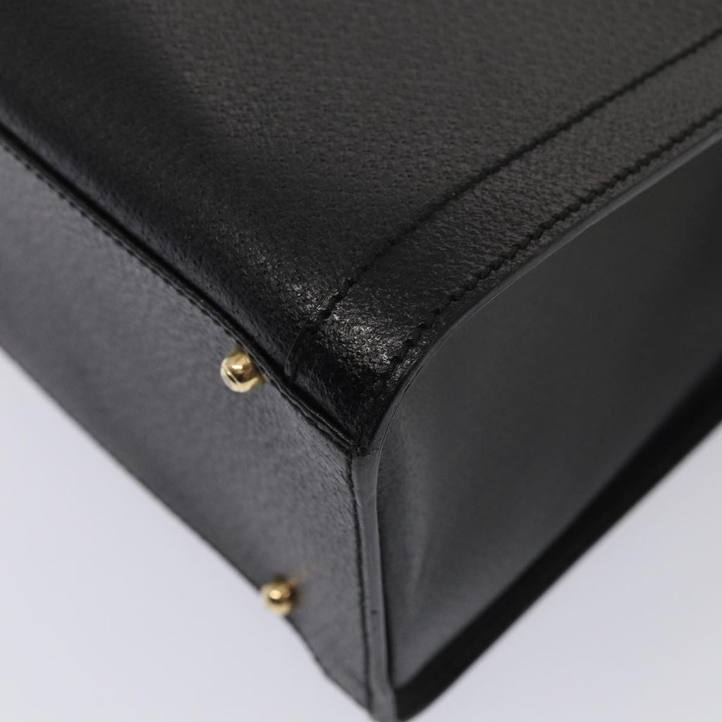 GUCCI Bamboo Hand Bag Leather Black 002 1186 0260 87250
