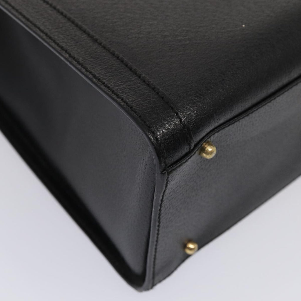 GUCCI Bamboo Hand Bag Leather Black 002 1186 0260 87250
